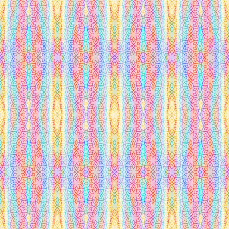 Seamless vector pattern with hand drawn zigzag stripes.の写真素材