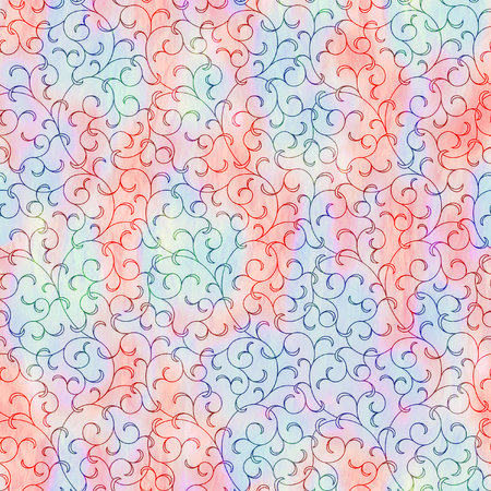 Seamless vector pattern with hand drawn zigzag stripes.の写真素材