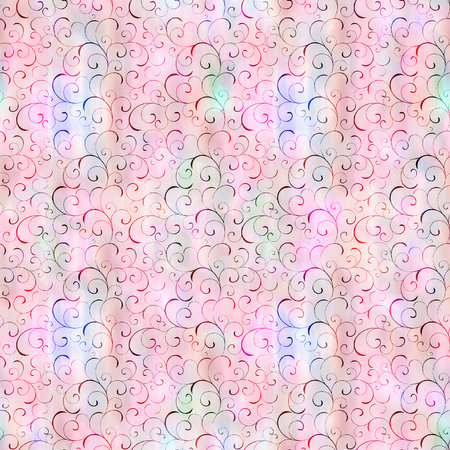 Seamless vector pattern with hand drawn zigzag stripes.の写真素材