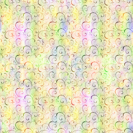 Seamless vector pattern with hand drawn zigzag stripes.の写真素材