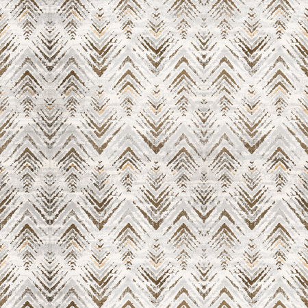 Seamless pattern with abstract ethnic ornament on old paper texture.の写真素材