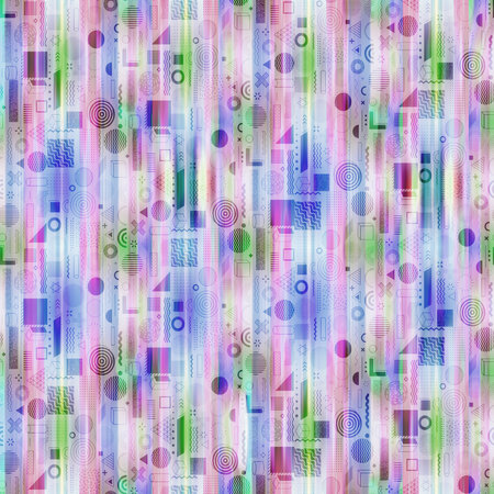 Seamless pattern with abstract ethnic ornament on old paper texture.の写真素材