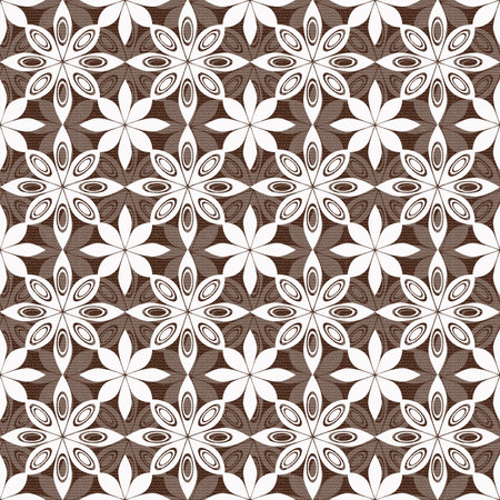 Seamless vector pattern with hand drawn zigzag stripes.の写真素材