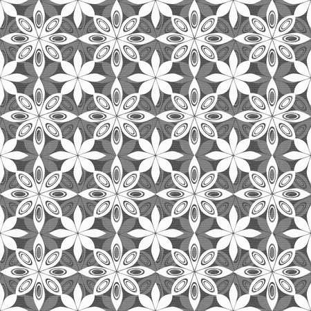 Seamless vector pattern with hand drawn zigzag stripes.の写真素材