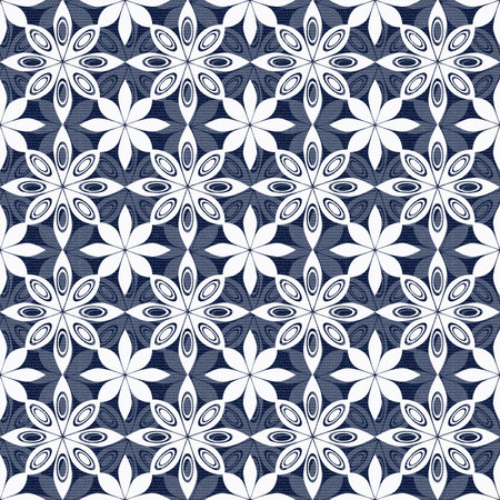 Seamless vector pattern with hand drawn zigzag stripes.の写真素材