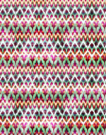 Seamless pattern with abstract ethnic ornament on old paper texture.の写真素材