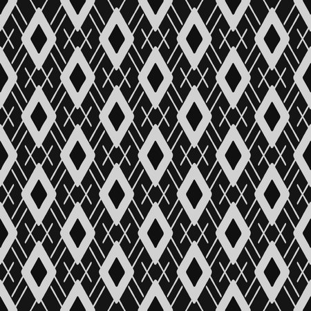 Seamless vector pattern with hand drawn zigzag stripes.の写真素材