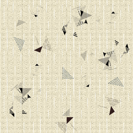 Seamless vector pattern with hand drawn zigzag stripes.の写真素材