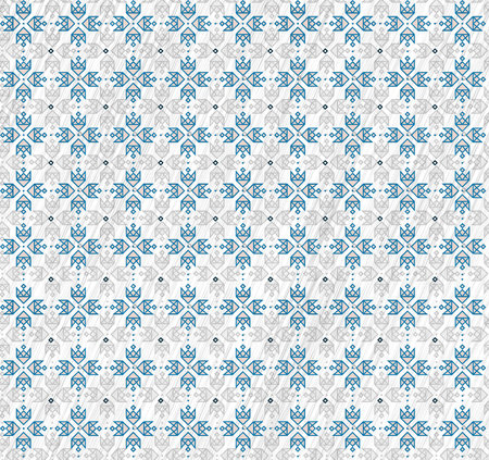 Seamless vector pattern with hand drawn zigzag stripes.の写真素材