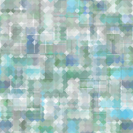 Seamless pattern with abstract ethnic ornament on old paper texture.の写真素材