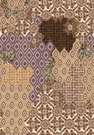 Seamless background pattern. Imitation of a textile pattern.の写真素材