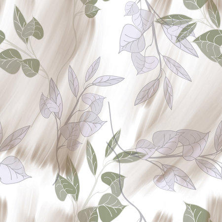 Floral seamless pattern. Watercolor Background.の写真素材