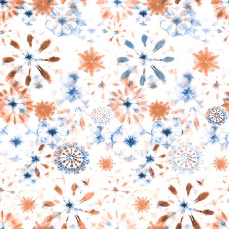 Seamless background pattern. Imitation of a textile pattern.の写真素材