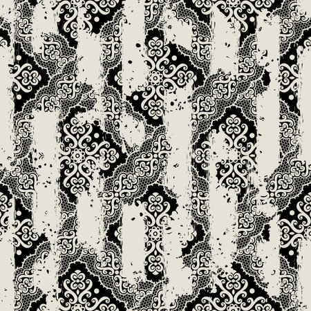 Seamless background pattern. Imitation of a textile pattern.の写真素材