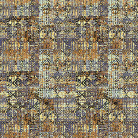 Seamless pattern ethnic design. Navajo background with tribal triangles and watercolor effect. Textile print for bed linen, jacket, package design, fabric and fashion conceptsの写真素材