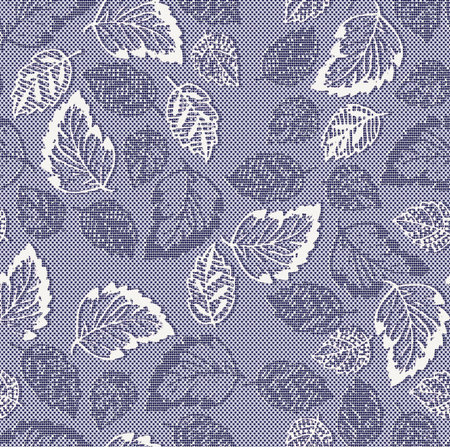 jacquard leaf patternの写真素材