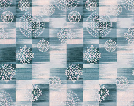 Seamless background pattern. Imitation of a textile pattern.の写真素材