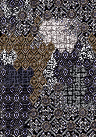 Seamless background pattern. Imitation of a textile pattern.の写真素材