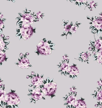 Seamless background pattern. Imitation of a textile pattern.の写真素材