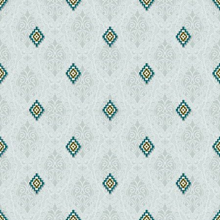 Seamless background pattern. Imitation of a textile pattern.の写真素材