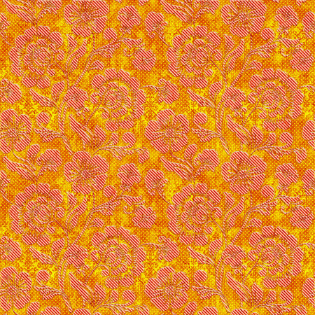 Seamless background pattern. Imitation of a textile pattern.の写真素材