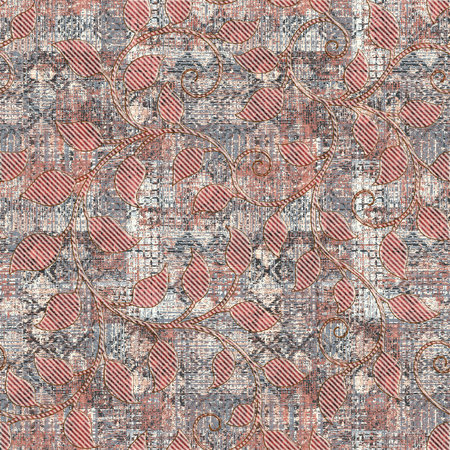 Seamless background pattern. Imitation of a textile pattern.の写真素材