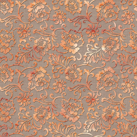 Seamless background pattern. Imitation of a textile pattern.の写真素材