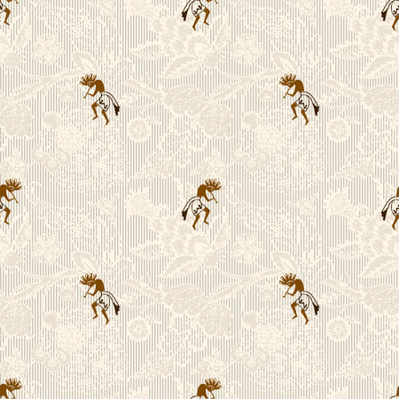Seamless background pattern. Imitation of a textile pattern.の写真素材