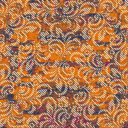 Seamless background pattern. Imitation of a textile pattern.の写真素材