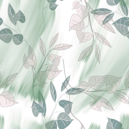 Floral seamless pattern. Watercolor Background.の写真素材