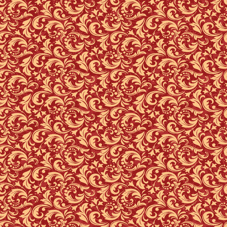 Damask seamless pattern.  For easy making seamless pattern just drag all group into swatches bar, and use it for filling any contours.の写真素材