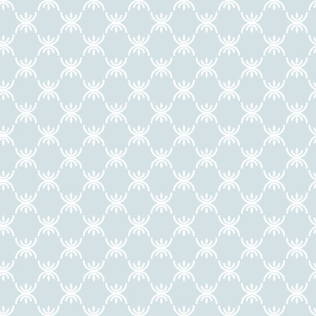 Seamless vector background. Modern geometric pattern with repeating elements. Light blue and white ornamentの写真素材