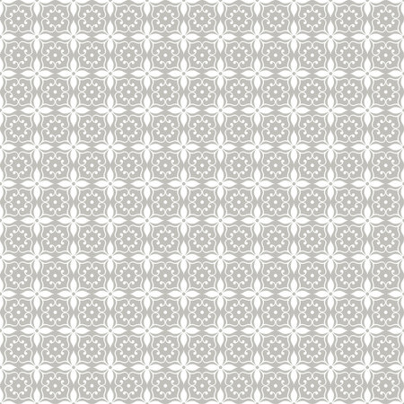 Seamless vector background. Modern geometric pattern with repeating elements. White and grey ornamentの写真素材