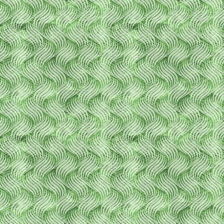 Seamless abstract pattern on a light green background, waves and linesの写真素材
