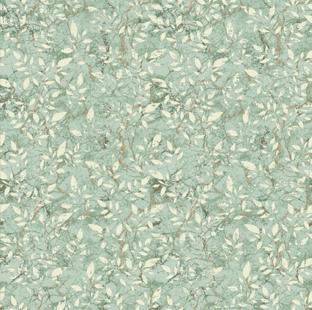 Seamless pattern with leaves. Hand-drawn floral background.の写真素材