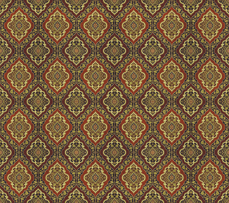Seamless background pattern. Colorful vector illustration in vintage style.の写真素材