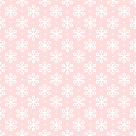 Seamless vector background. Modern geometric pattern with repeating elements. Pink and white ornamentの写真素材