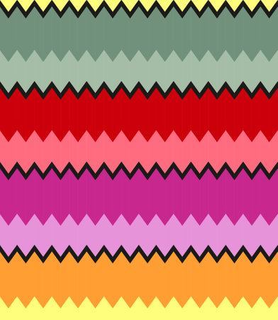 Seamless colorful zigzag pattern. Vector illustration. Eps 10.の写真素材