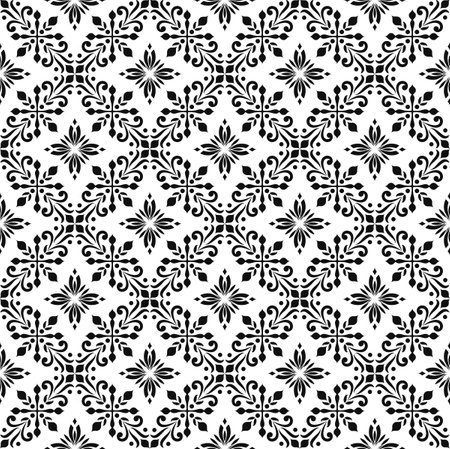 Oriental vector classic pattern. Seamless abstract background with repeating elementsの写真素材