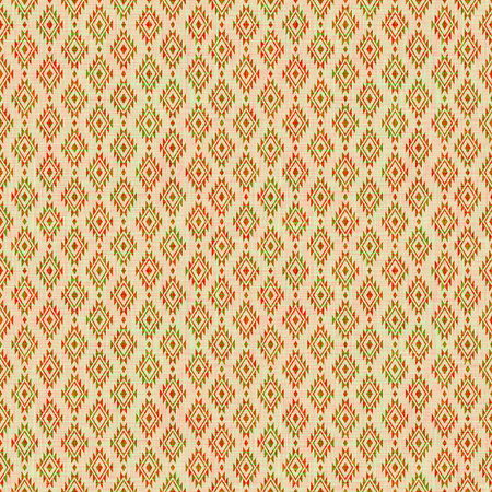 Ikat geometric ornament with diamonds. Tribal ethnic vector texture. Seamless striped pattern. Folk embroidery.の写真素材