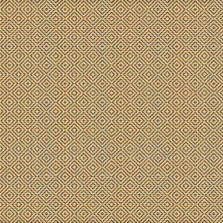 Seamless texture of a golden fabric with a pattern of squaresの写真素材