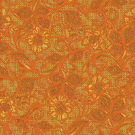 Seamless background pattern. Imitation of a stained glass window.の写真素材