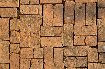 red Bricks are arrange alternation