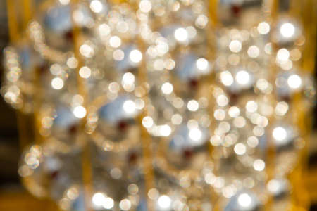 Shinny Christmas Tree, abstract backgroundの写真素材