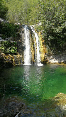 Waterfall at Konjic, Bosnia and Herzegovina.の写真素材