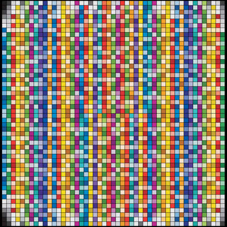 Vector background is of multicolored squares goes to the dark background.のイラスト素材