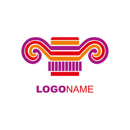 Colorful sign for the logo. Vectorのイラスト素材