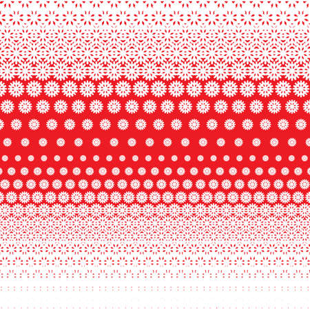 Vector illustration. White circles on red background.のイラスト素材