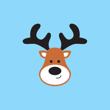 The muzzle of the deer. Vector image in color.のイラスト素材