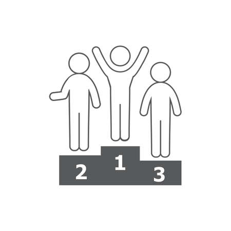 Stick figure. Vector illustration in colorのイラスト素材